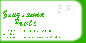 zsuzsanna prell business card